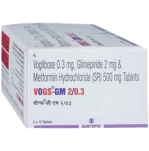 vogs gm 2/0.3mg tablet 10's
